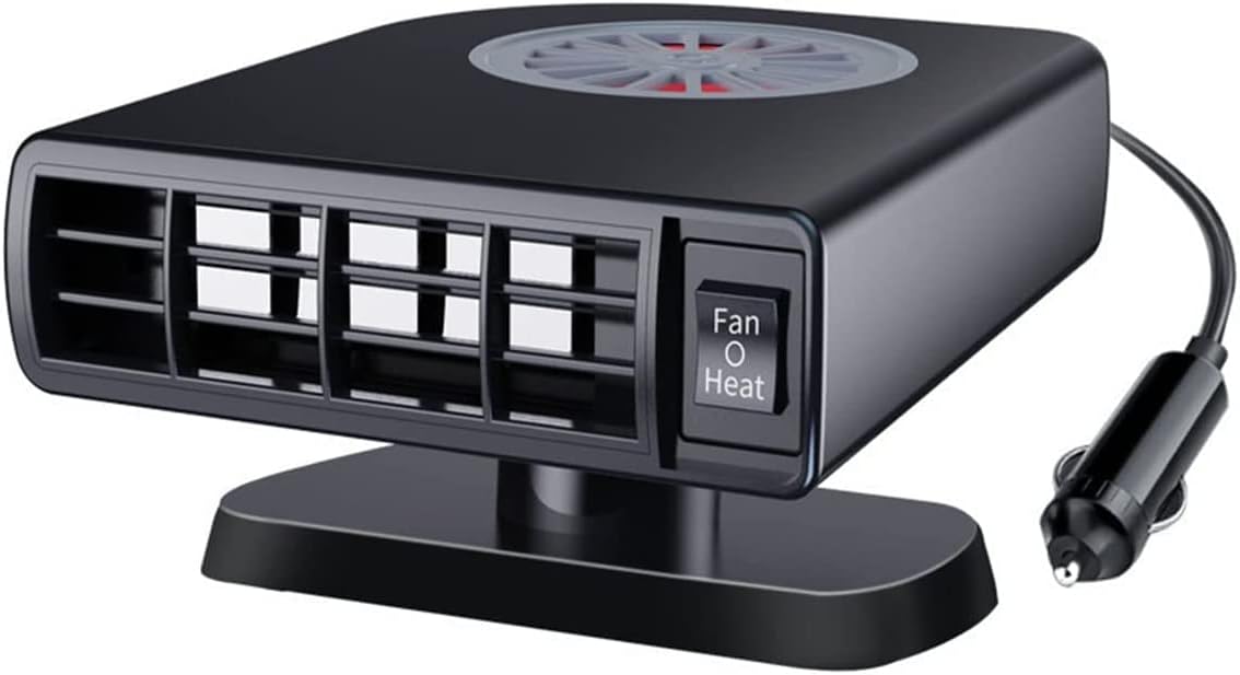 Przenośny odmrażacz samochodowy, wentylator odmrażający 12 V 120 W, szybki odmrażacz przedniej szyby samochodowej 2 w 1