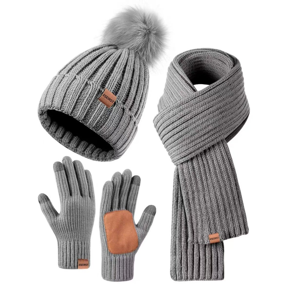 Heless 4801 – Bonnet Et Chaussons Tricotés En Coton Bio écru, Pour Poupées Et Peluches 28-35 Cm, Set 2 Pièces