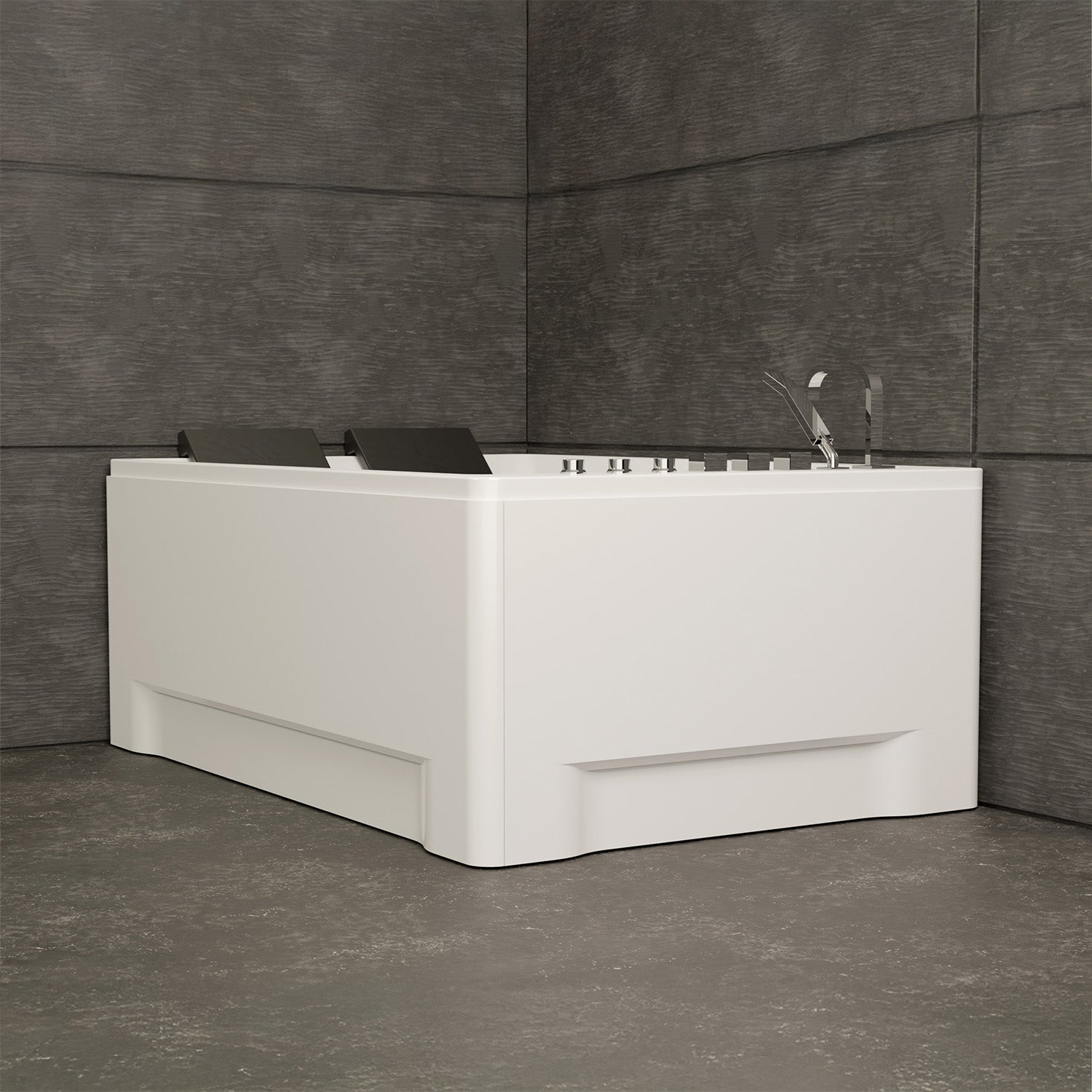 Baignoire Balnéo 2 Personnes Tonsay Duo Jets 180 X120 X68 Cm, By Spalina - 5
