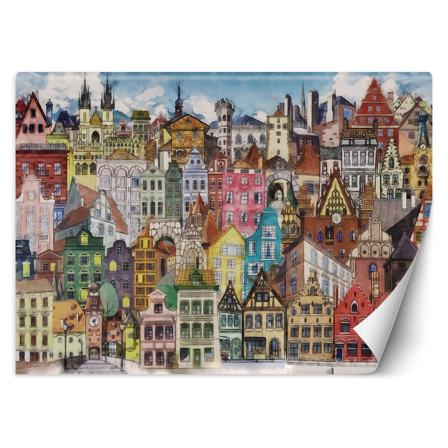 Fototapeta, Kolorowe miasto architektura 400x280