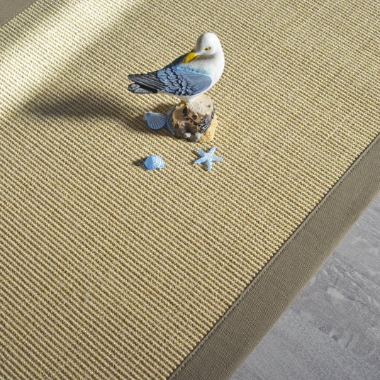 Tapis sisal Yucatan sable - Ganse taupe - 250 x 350 cm - 2