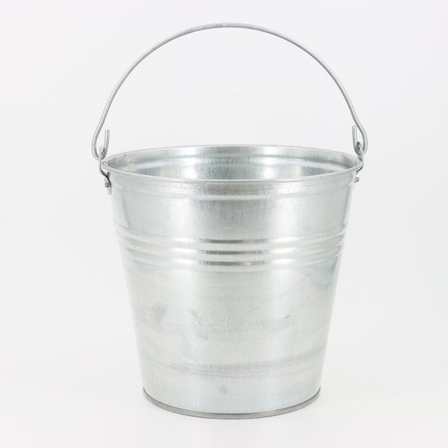 Set De 6 Vases Métalliques Galvanisés Avec Poignées – Style Rustique Campagne, Déco Mariage Ou Intérieur