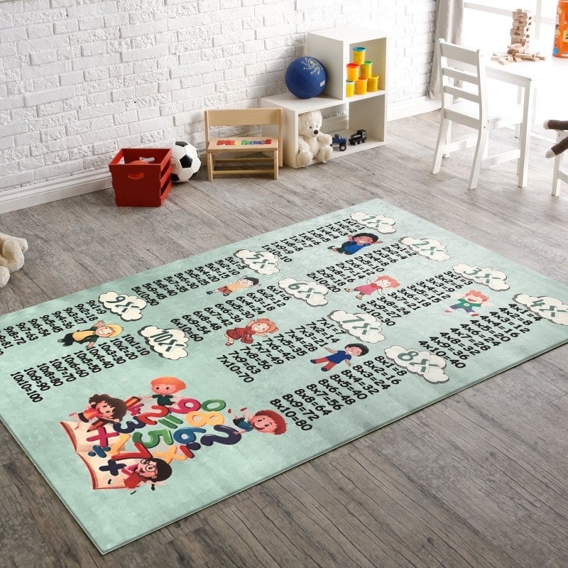 Tapis Enfant Multiplication Vert - 120x180cm - 6