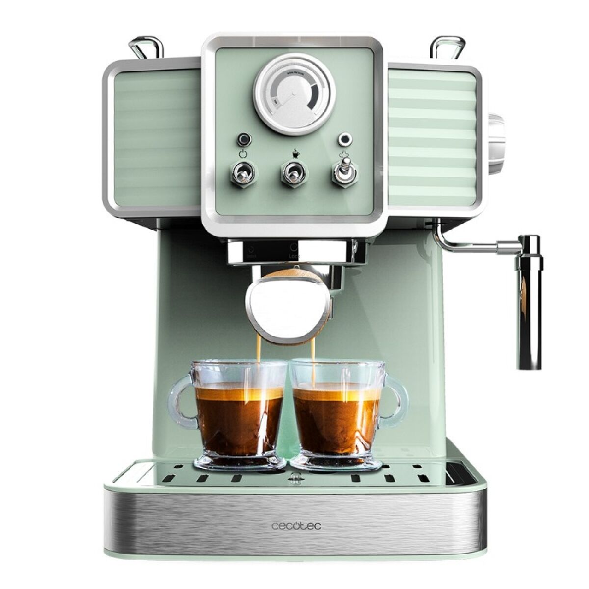 Cecotec Power Espresso 20 Tradizionale Light Green Cafetera Espresso 20 Bares - Imagen 4