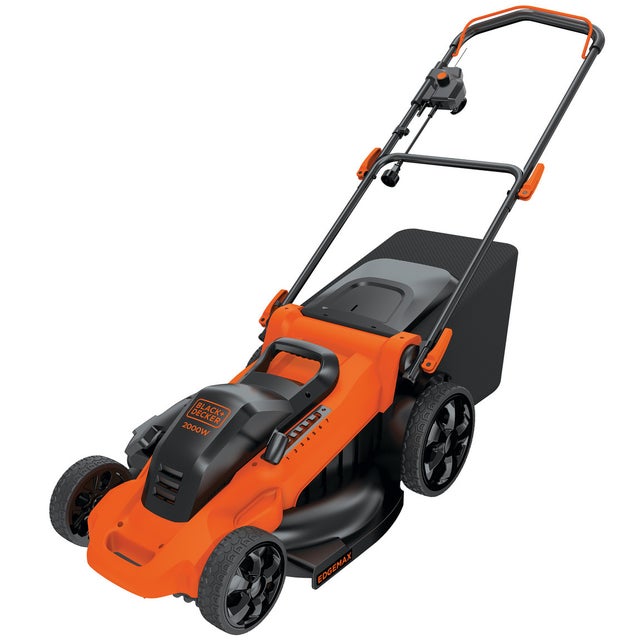 Tondeuse filaire - 2000 W - 48 cm - 7 hauteurs réglables de 30 à 100 mm - Idéale pour + de 600 m‚ - Bac de 50L