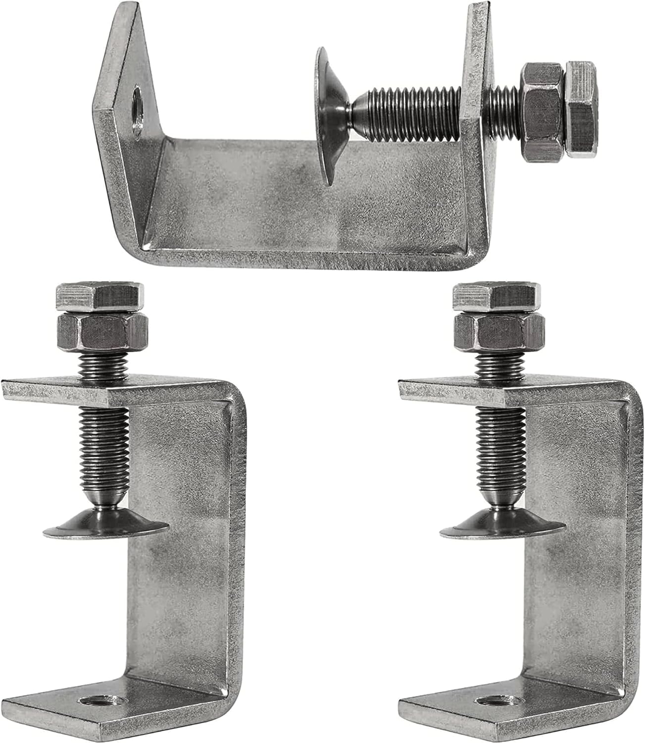 Lot de 2 serre-joints en C galvanisés en C - Petite pince de table - Pince de support réglable