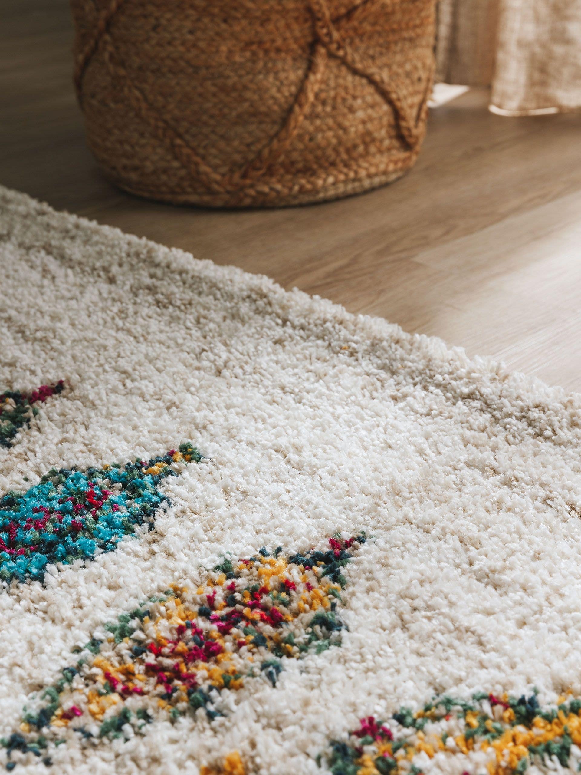 BENUTA - Tapis à poils longs Gobi beige 80x150 cm - 3