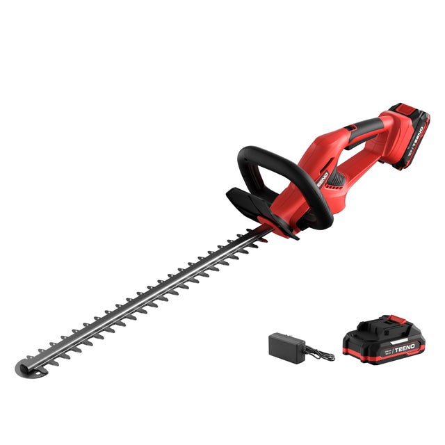 TEENO Sécateur électrique double‑action 520 mm, 1 batterie fournie, poignée pivotante 180°