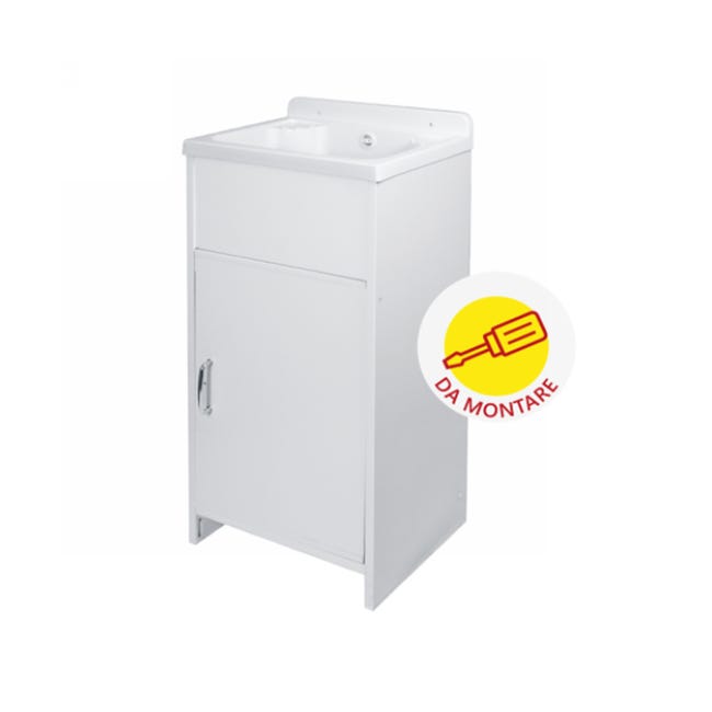 KIT MINI LAVABO MOBILE EN PVC ET BAIGNOIRE EN POLYPROPYLÈNE (À ...