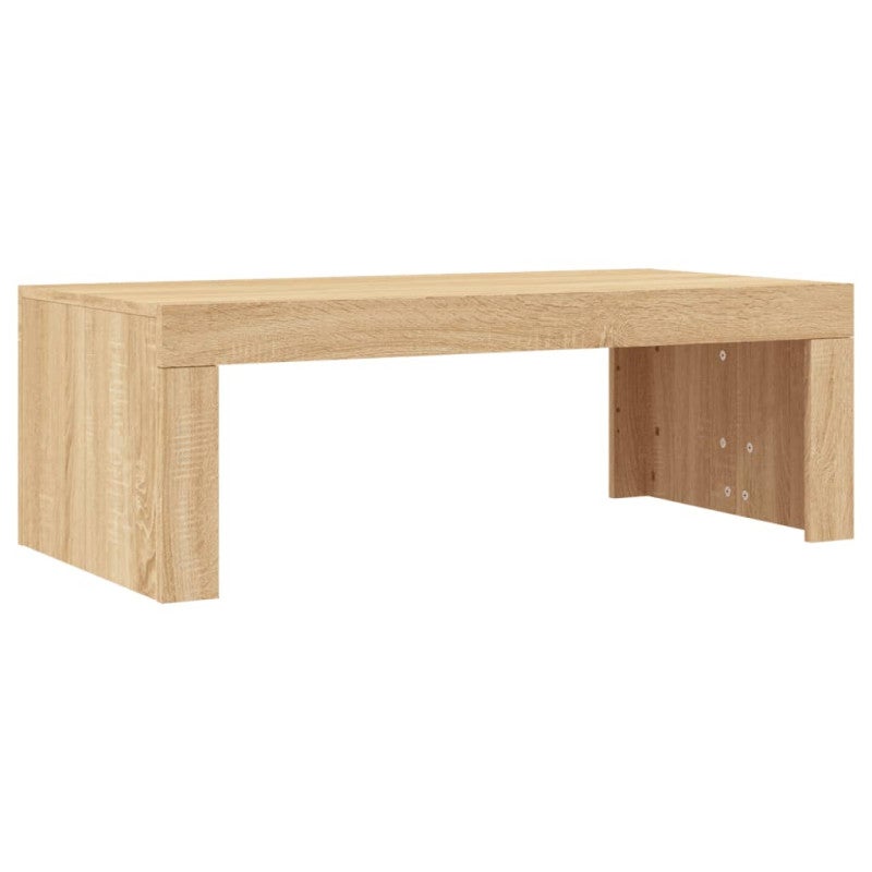 Table basse chêne sonoma 102x50x36 cm bois d ingénierie - 6
