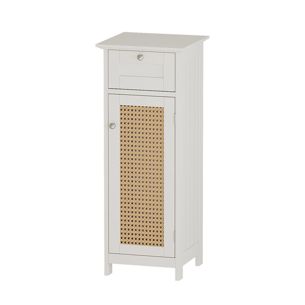 Vicco Szafka Midi Rosario, Biały, 32 x 87 cm z drzwiami i szufladą