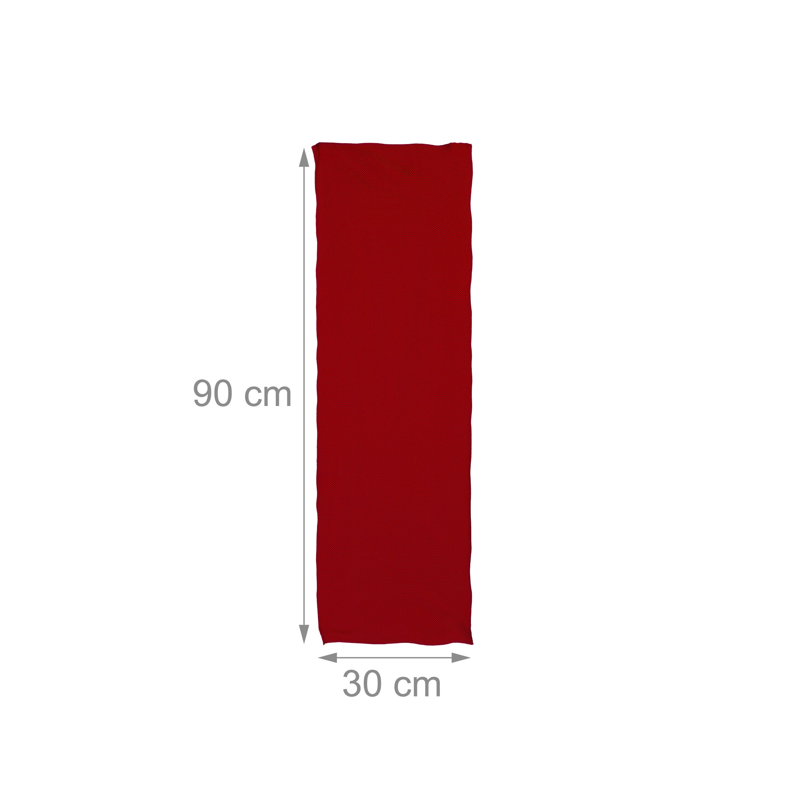 Toallas Gimnasio Enfriamiento, Pack de 2, Para Hacer Deporte, Microfibra, Poliéster-PP, 90 x 30 cm, Rojo, Relaxdays - 4