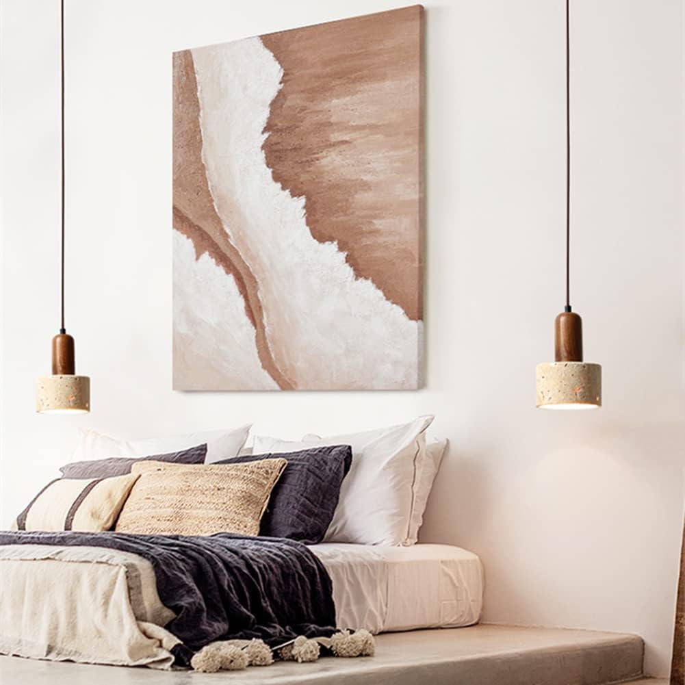 Lampy wiszące z żarówkami, żyrandole LED, lampy sufitowe w stylu vintage, żyrandole nocne, lampy sufitowe, 3 temperatury barwowe, regulowana wysokość - 8