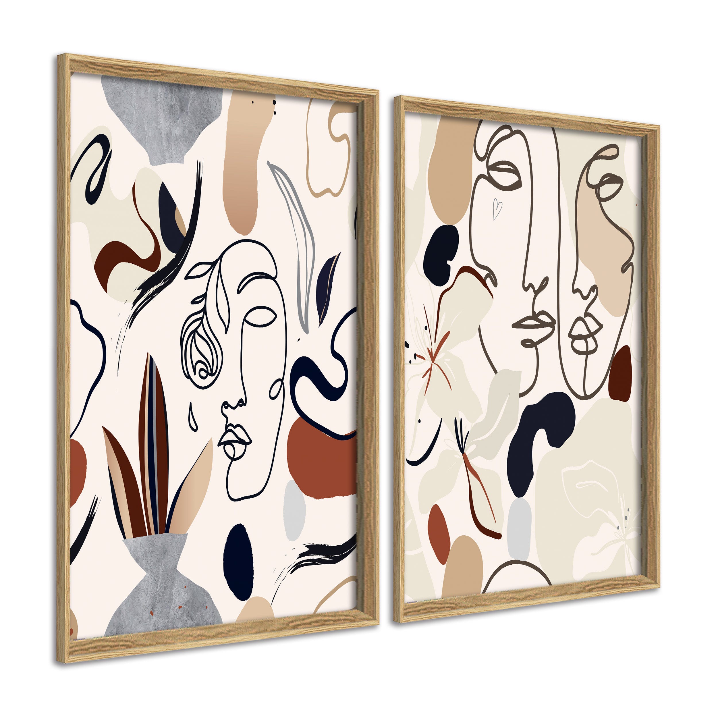 DekoArte - Tableau decoration murale salon VISAGES TRACES PICASSO 50x70 ...