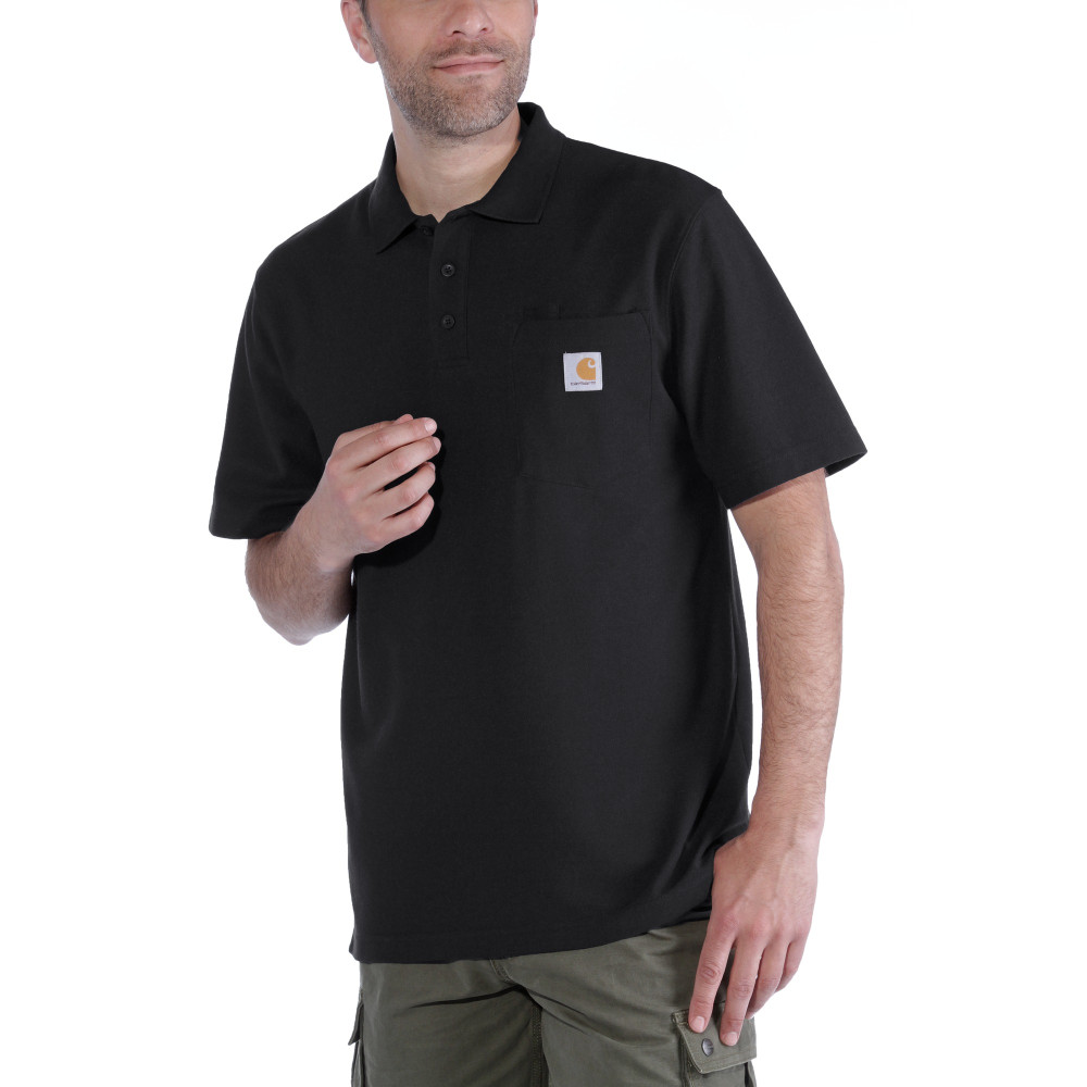 Polo de travail avec poche Contractor's work - noir - Carhartt - Taille L - 3