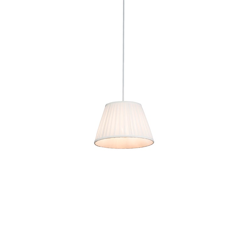 Retro lampa wisząca kremowa 25 cm - Plisse