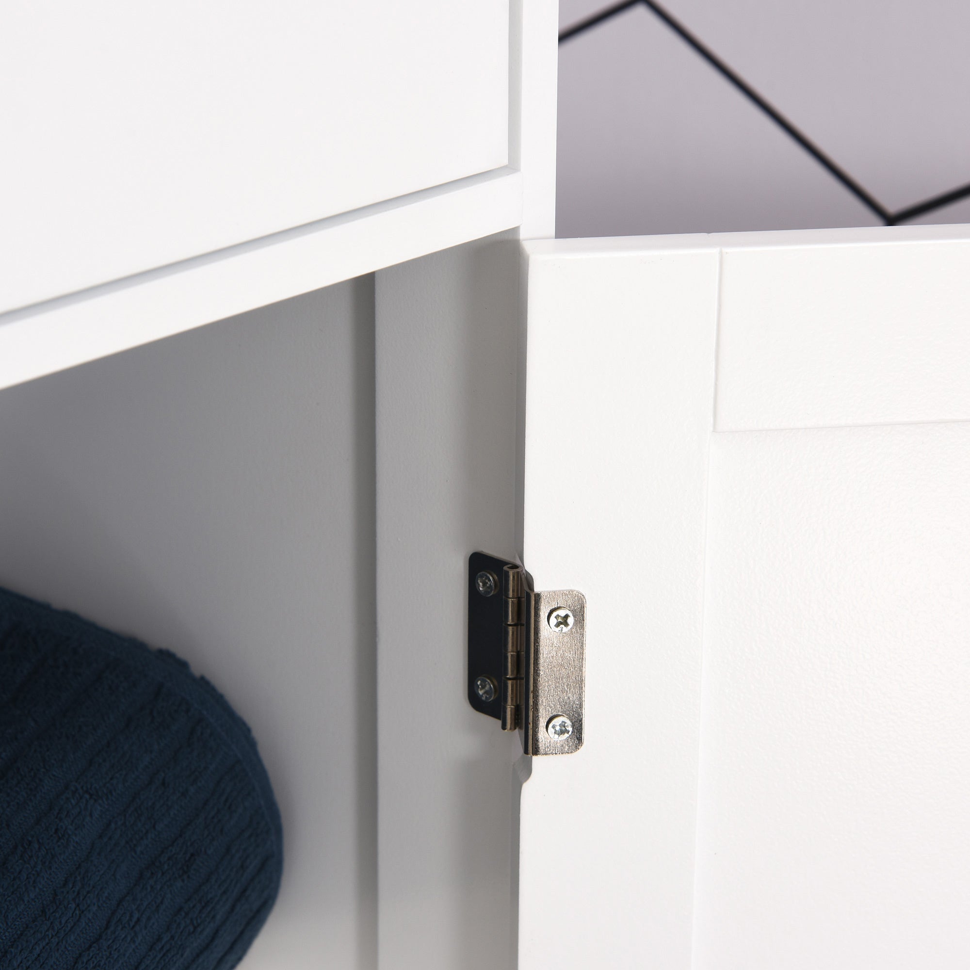 Armario Alto para Baño KLEANKIN MDF y Acrílico Blanco 40x27x171.5 cm - 5