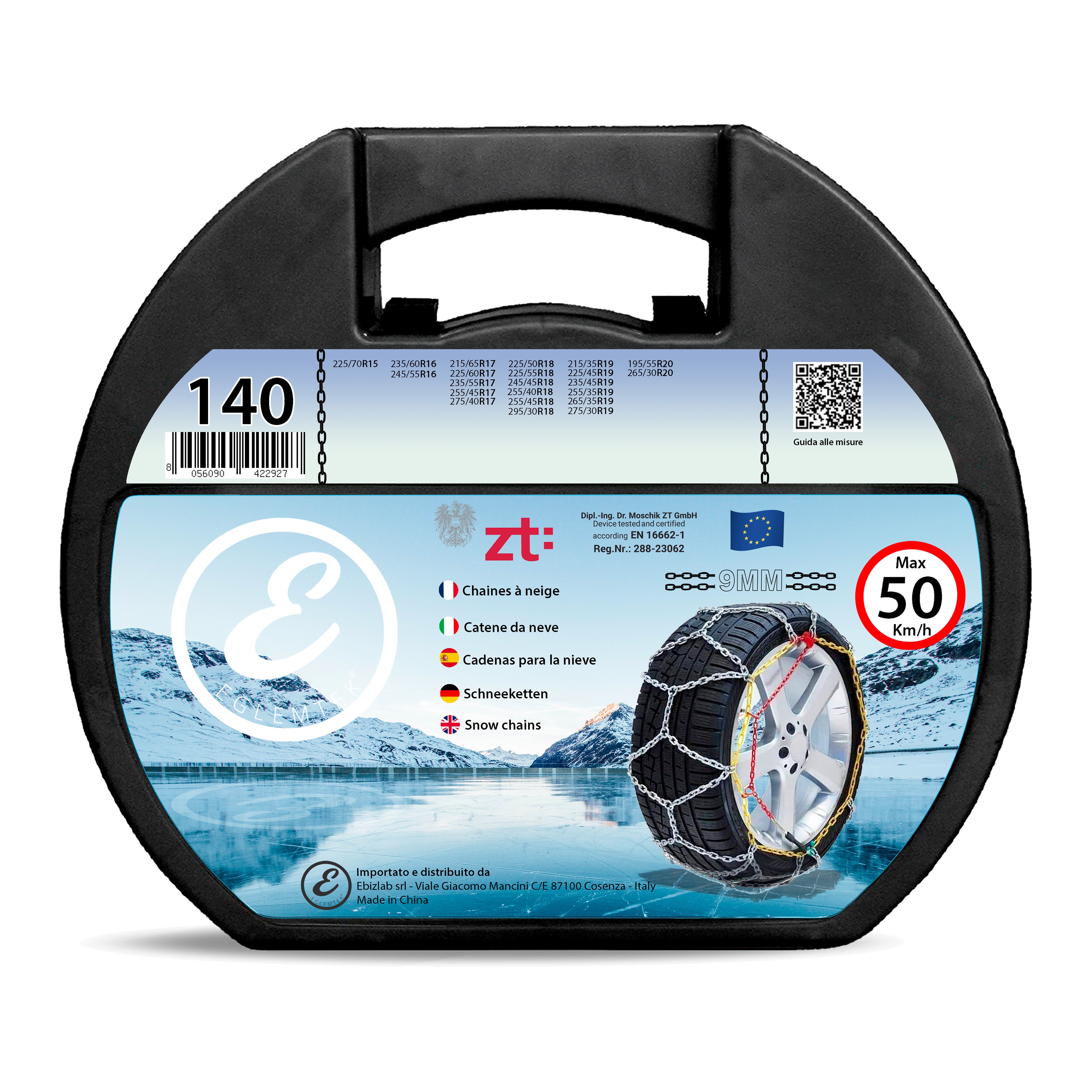 Catene Da Neve 225 55 R17 Catene Da Neve OMOLOGATE O-Norm TUV SMC