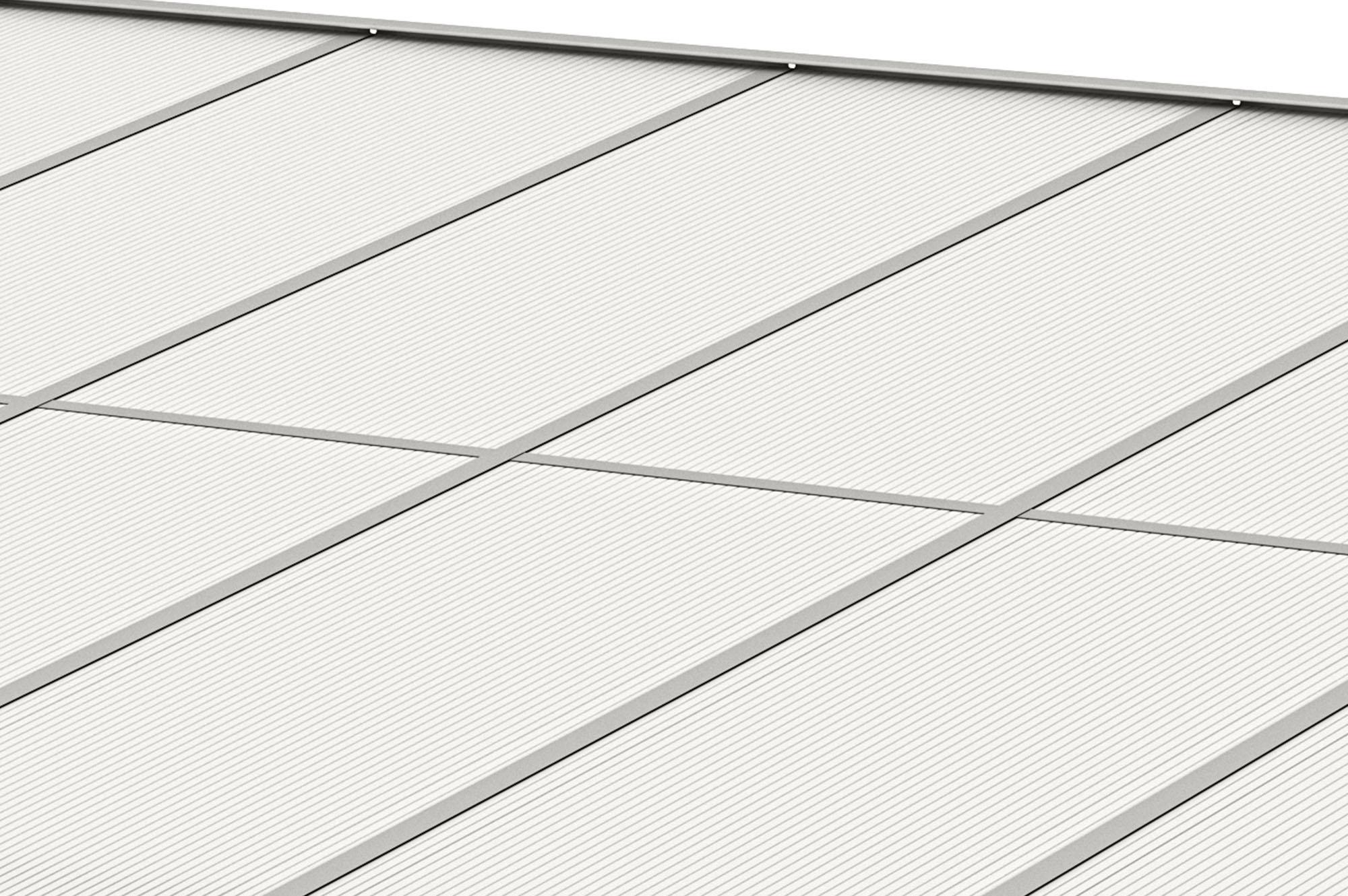 Pergola adossée Blanc en Aluminium 13.5 m² - 7