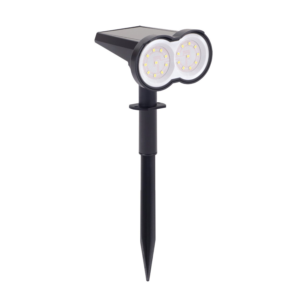 Lampa gruntowa wbijana solarna Dual czarna LED 0.8W 6500K 80lm wym: 34 ...