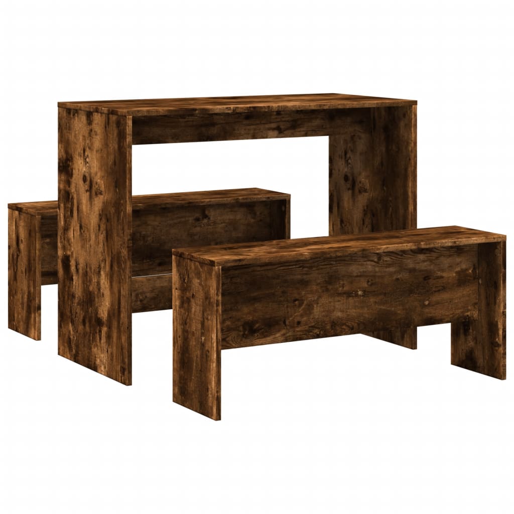 Table à Manger En Bois Gris Sonoma 140 X 74,5 X 76 Cm - Robuste, Moderne, Pour Salle à Manger Ou Cuisine - 10