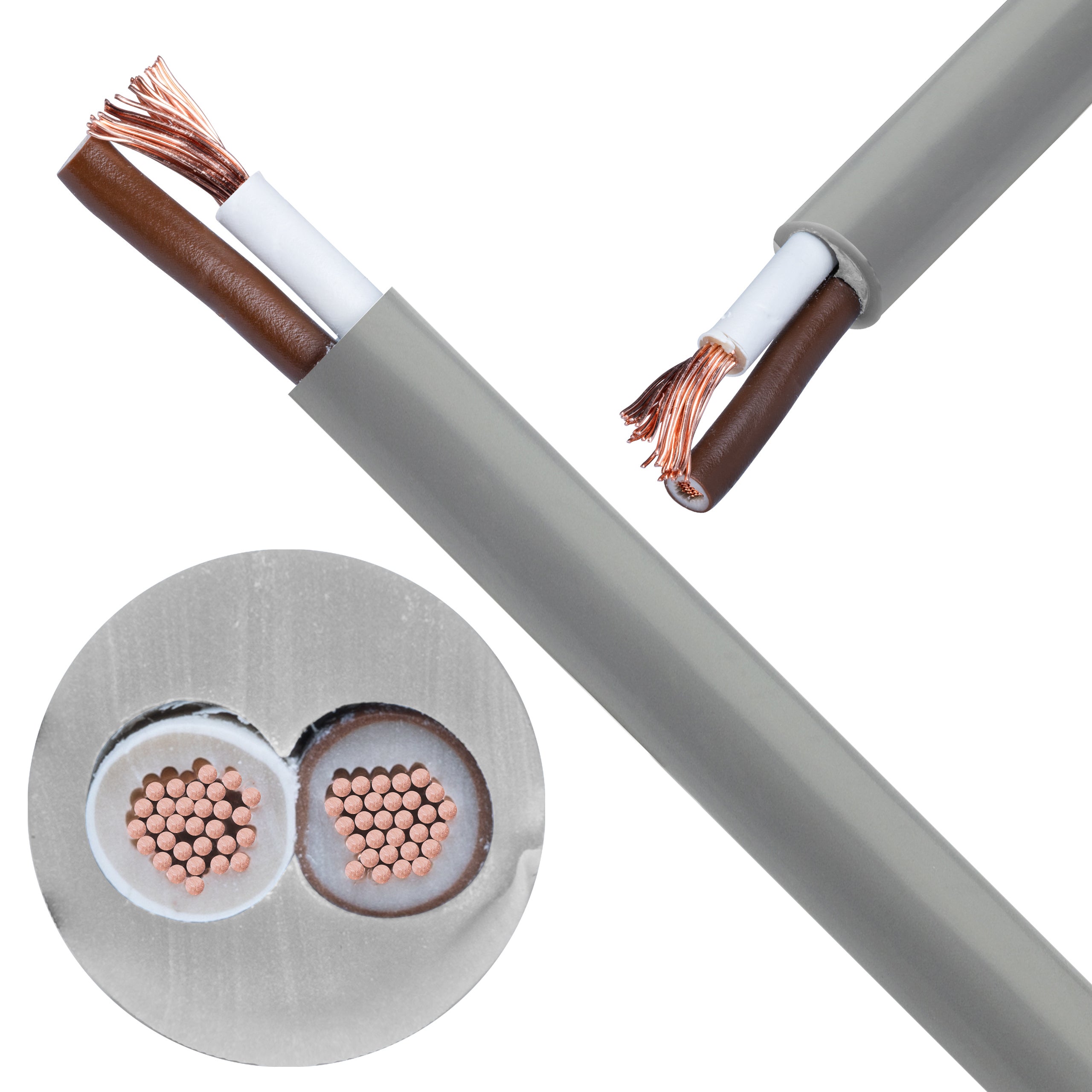 Kabel sterowniczy BiT LIYY 2x0,5mm2 szary 300/300V olejoodporny linka Bitner 100m