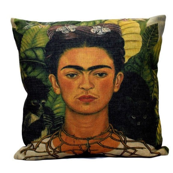 Coussin Façon Jacquard Tête De Cheval – 45x45cm, Dos Lin, Fermeture éclair
