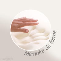 Traversin Plat Memofill Bleu Câlin - Mousse à Mémoire De Forme 160x40 Cm - Maintien Cervical Optimal - Fabrication Française