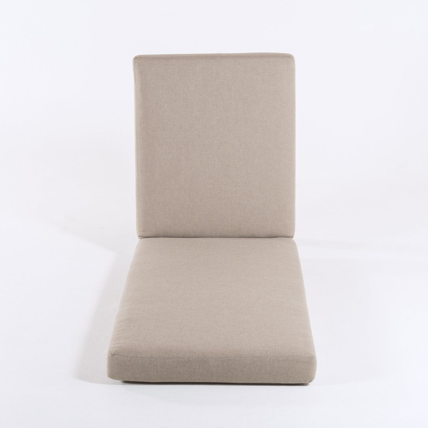 Pack de 2 cojines para tumbona en olefin marrón tostado, uso exterior prolongado 190x60x10 cm - 8
