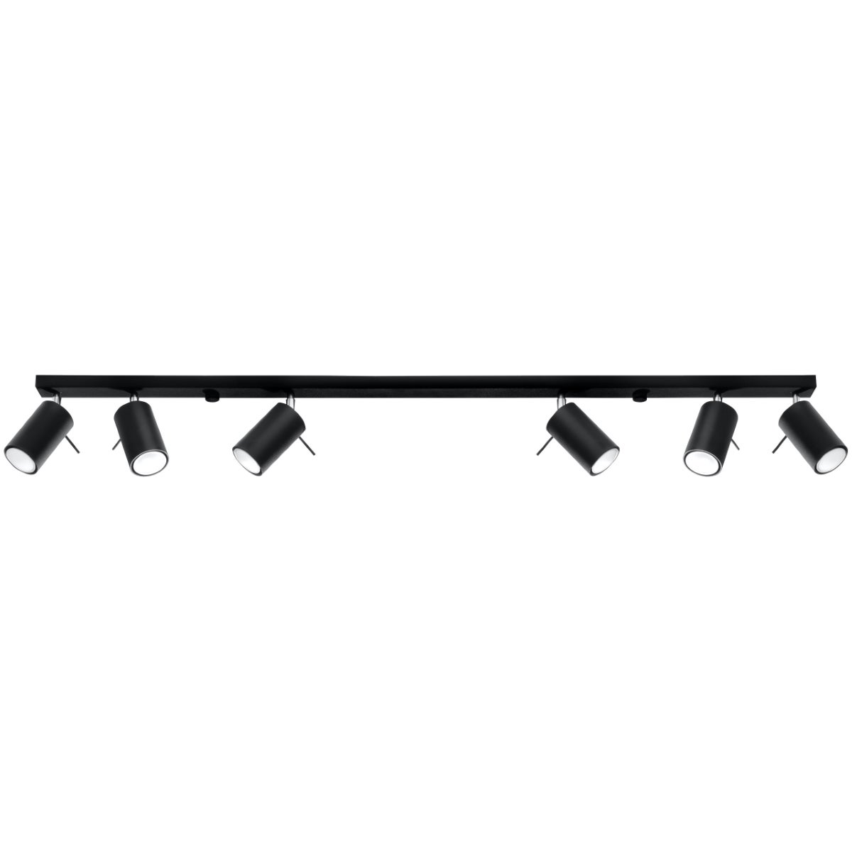 Reflektor sufitowy spot natynkowy Ring listwa czarny 6xGU10x40W wym: 117 x 16 cm metal Sollux Lighting