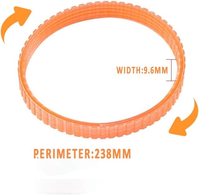 Courroie D’Entraînement 10 Mm × 220 Mm Intérieure – Compatible Rabot Makita 1900B – PU Haute Résistance
