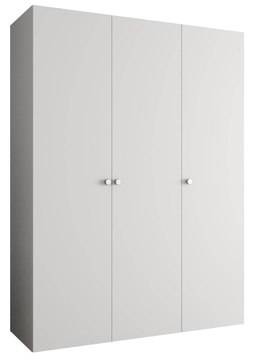 Szafa uchylna otwierana Parma 1 150 x 52 x 202 cm biały + u. srebrny Abiks Meble