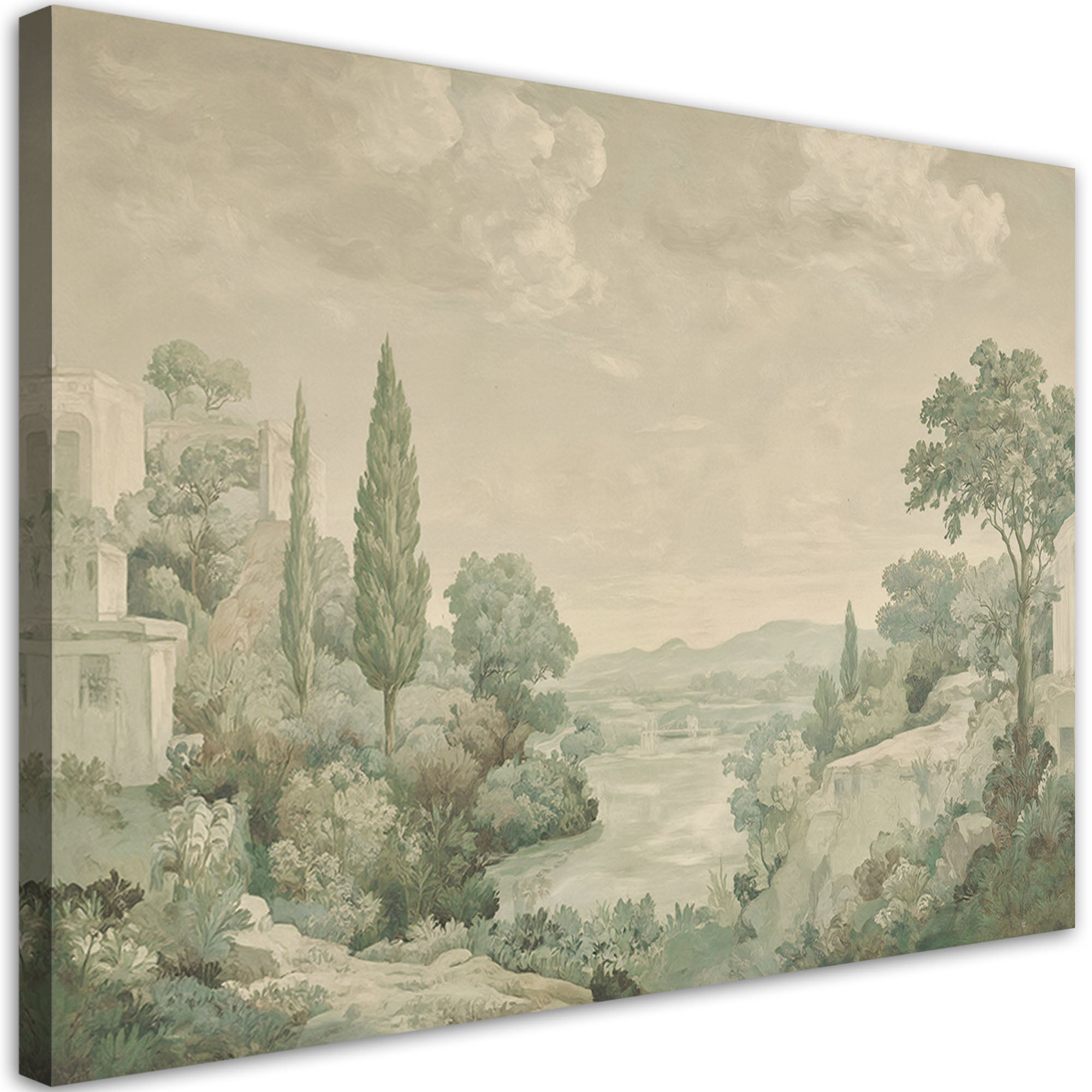Obraz na płótnie, Krajobraz Włochy Vintage 90x60