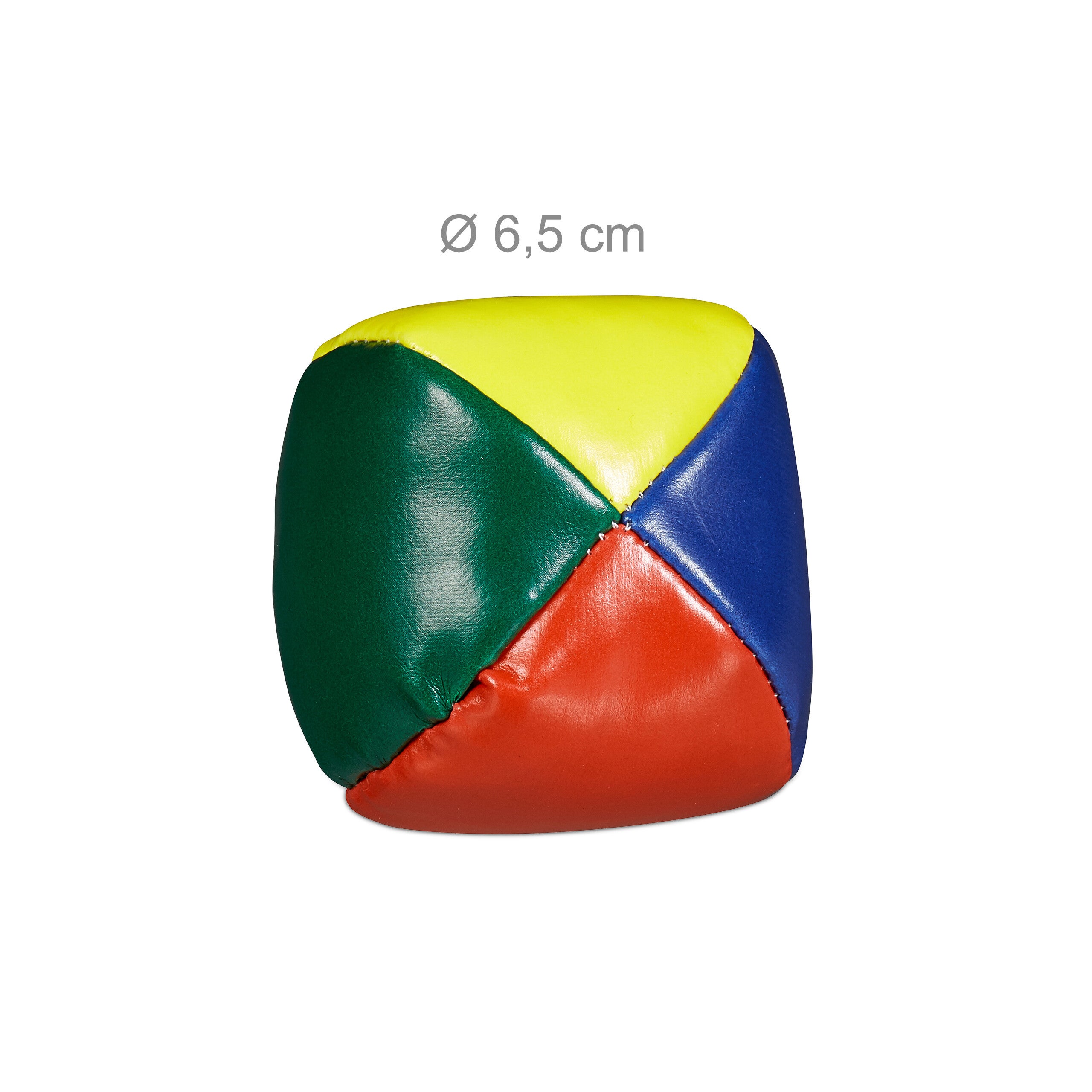 Balles de jonglage, lot de 50, D : 65 mm, débutants et pros, PVC & sable, boules jonglerie, multicolores - 4