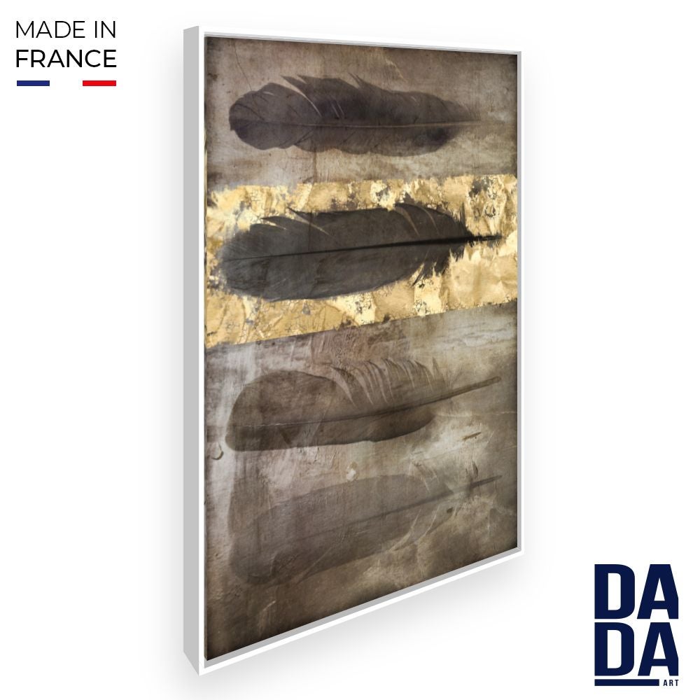 Tableau Mural Toile 50x70cm Motif Floral Bleu Et Blanc - Impression 3D Haute Définition, Sans Cadre, Déco Salon Ou Chambre - 5