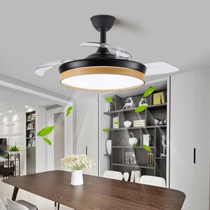 Ventilatore Da Soffitto Con Luce LED 106cm - Telecomando E App, 6 Velocità, Reversibile, Timer - Per Casa E Ufficio - Foto 7