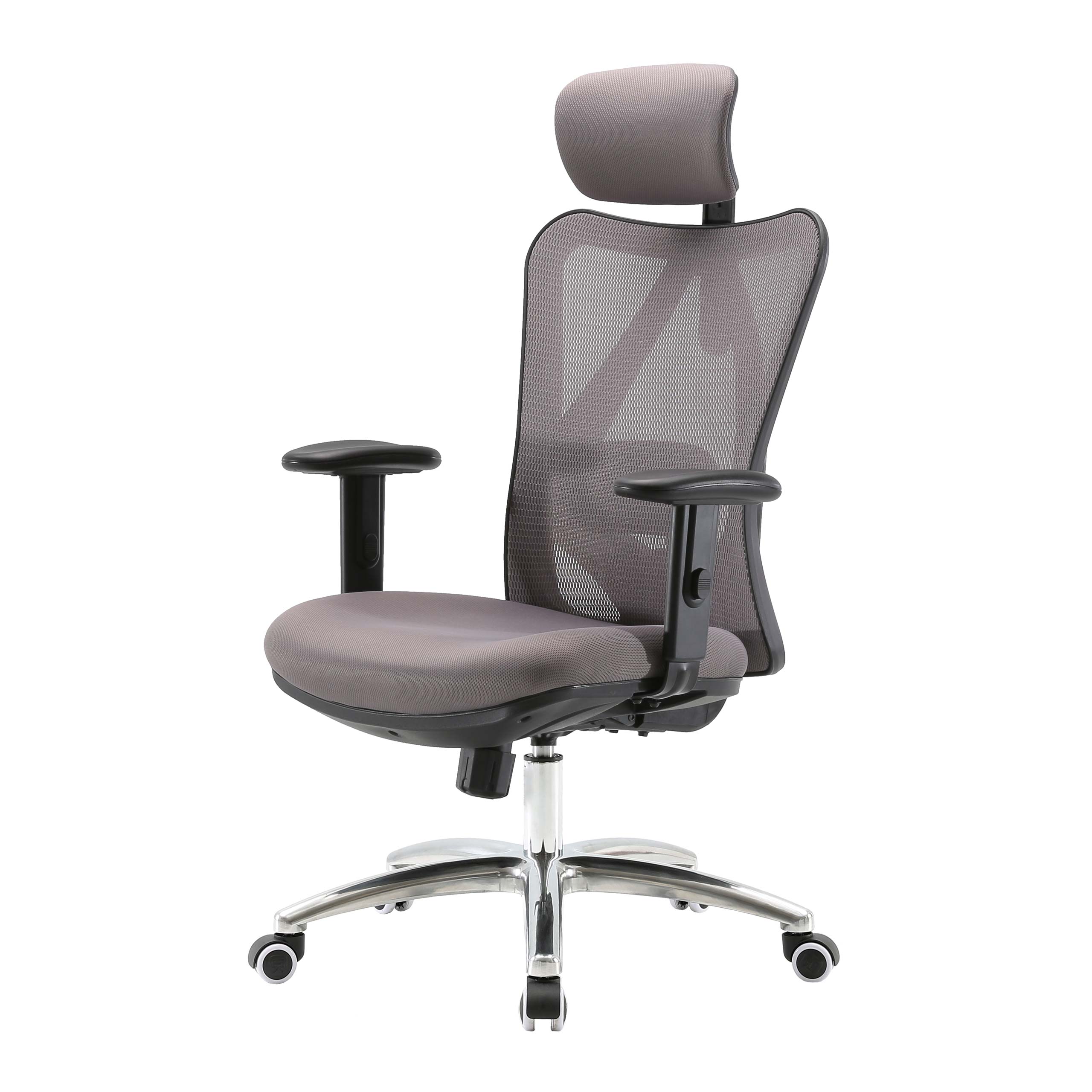 Poltrona ufficio ergonomica professionale in similpelle arancione e nera. Poltrone gaming economiche per scrivania, con braccioli