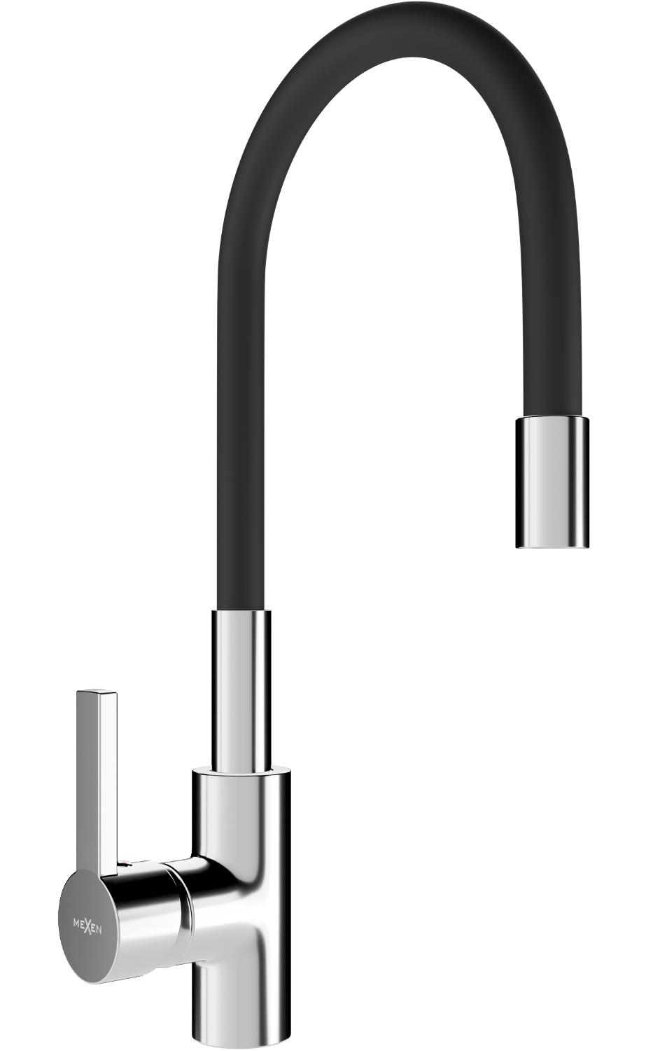 Mexen Flex bateria kuchenna, chrom/czarna - 670900-07