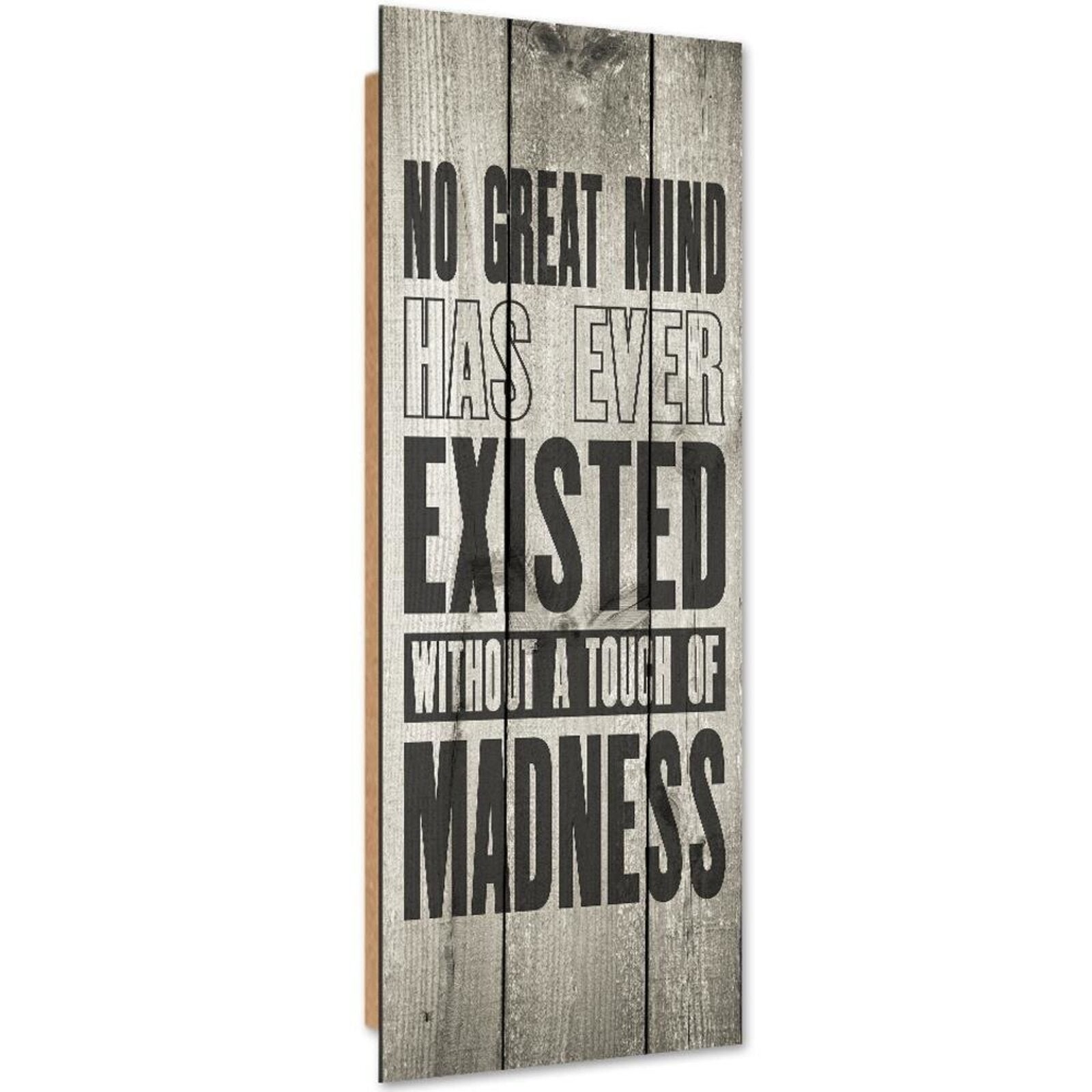 Plaque Murale En Bois Avec Citation Positive - Décoration Inspiration Rustique