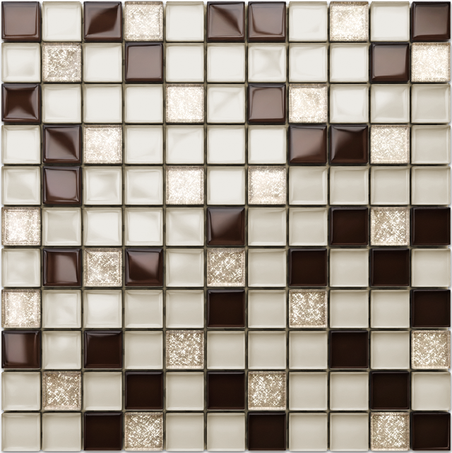 Mosaico per bagno cucina da interno in vetro - Bejge Monte Carlo