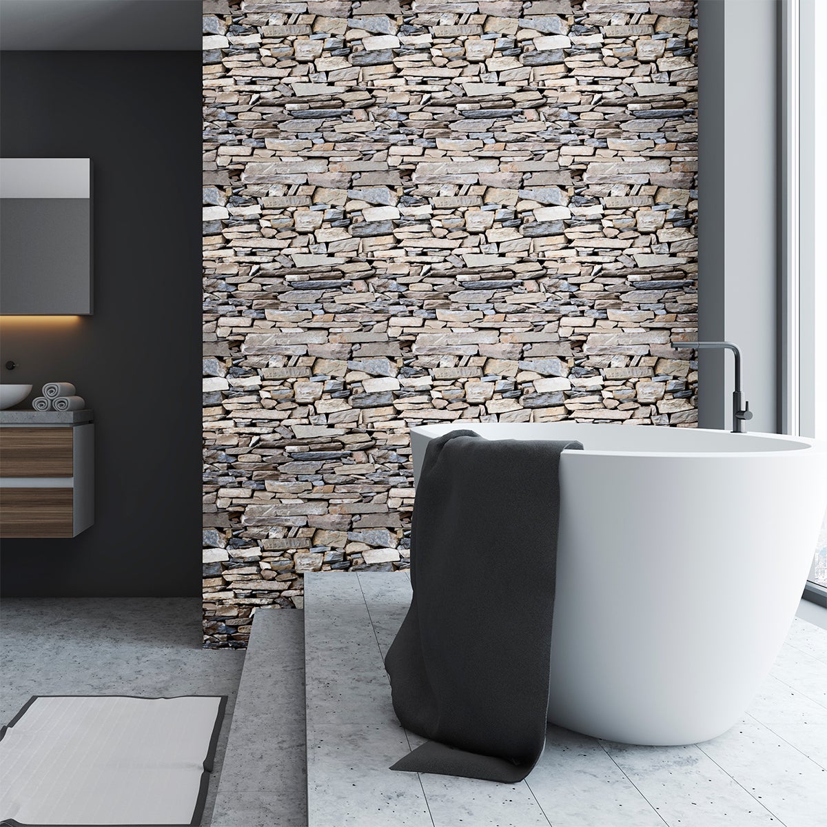 Adesivi pietre Sarde - Sticker adesivo - adesivi murali - 60x60cm - 3