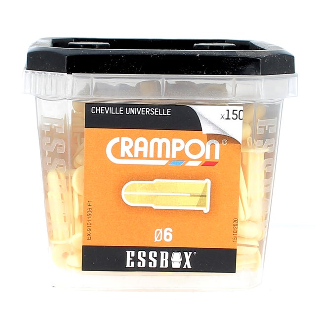 ESSBOX de 150 Chevilles Universelles 6 Crampon