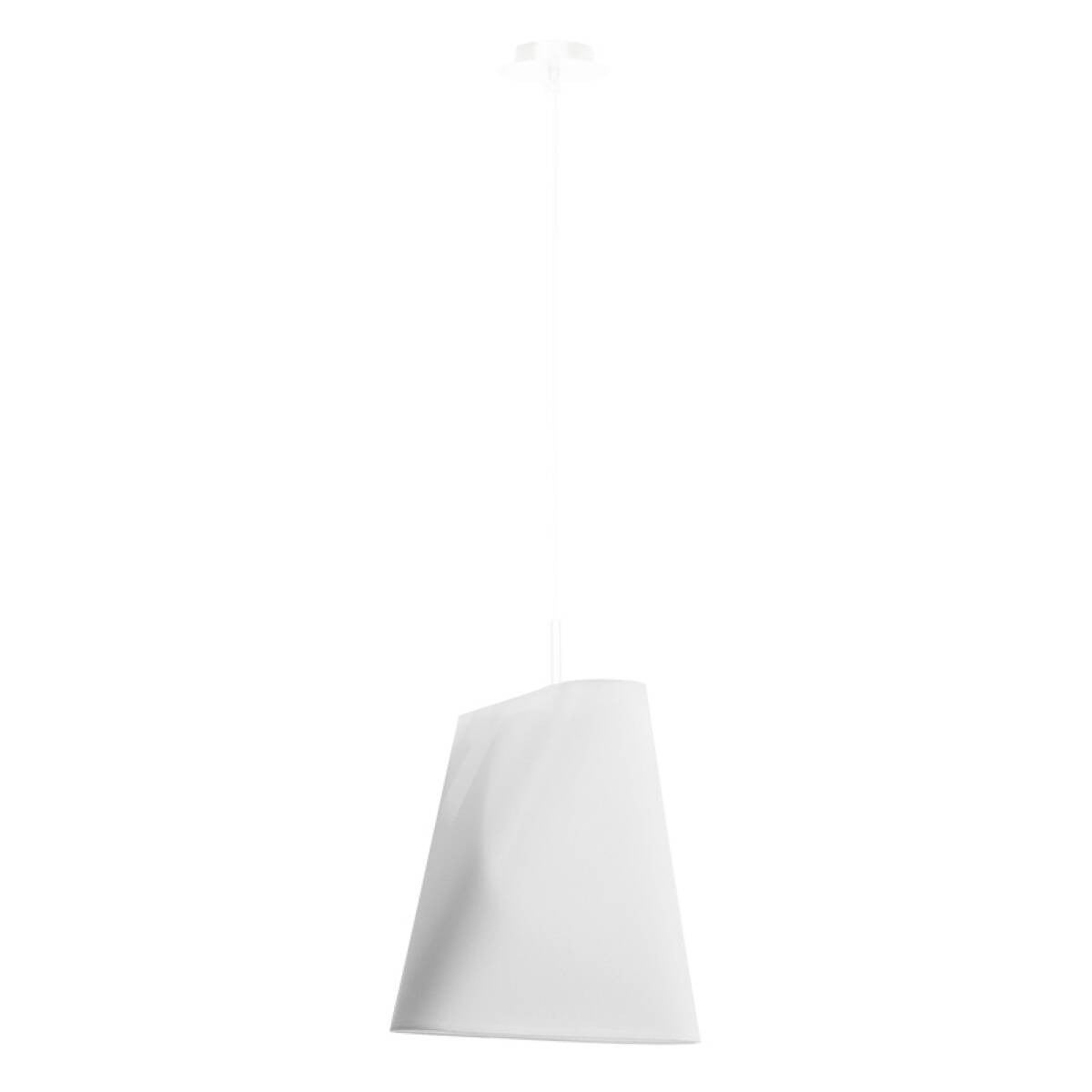 Lampa wisząca Blum biała 1xE27x15W wym: 128 x 28 x 28 cm tkanina Sollux Lighting