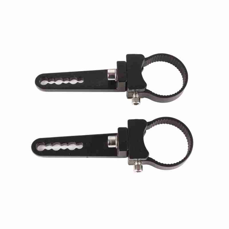 Lot de 2 colliers de fixation en aluminium noir pour barre lumineuse à ...