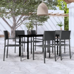 VIDAXL - Sedia da Giardino Adirondack con Poggiapiedi Marrone in HDPE