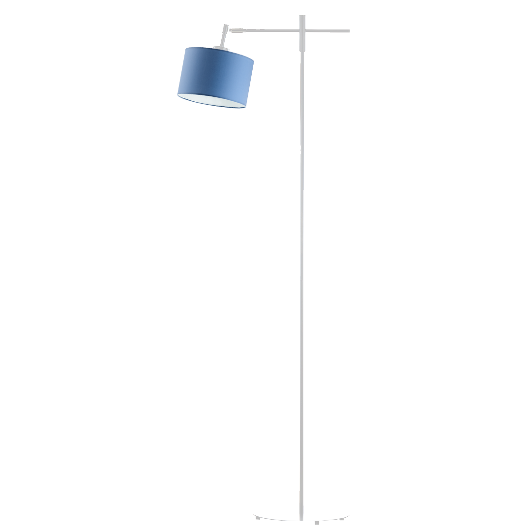 Lampa stojąca podłogowa przegubowa regulowana z abażurem walec 17cm SALIX
