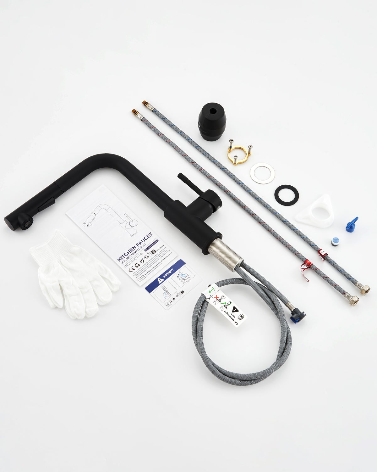 Cecipa Max Robinet Cuisine avec Douchette Extractible Chromé, Mitigeur Cuisine avec 2 Jets, Robinet évier avec douchette - 8