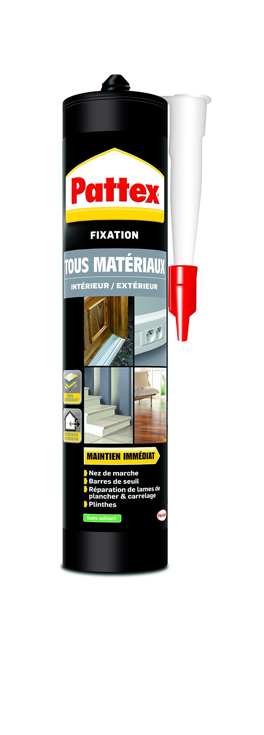 Colle mastic polymère haute performance fixation tous matériaux intérieur extérieur cartouche 450Gr PATTEX - 2