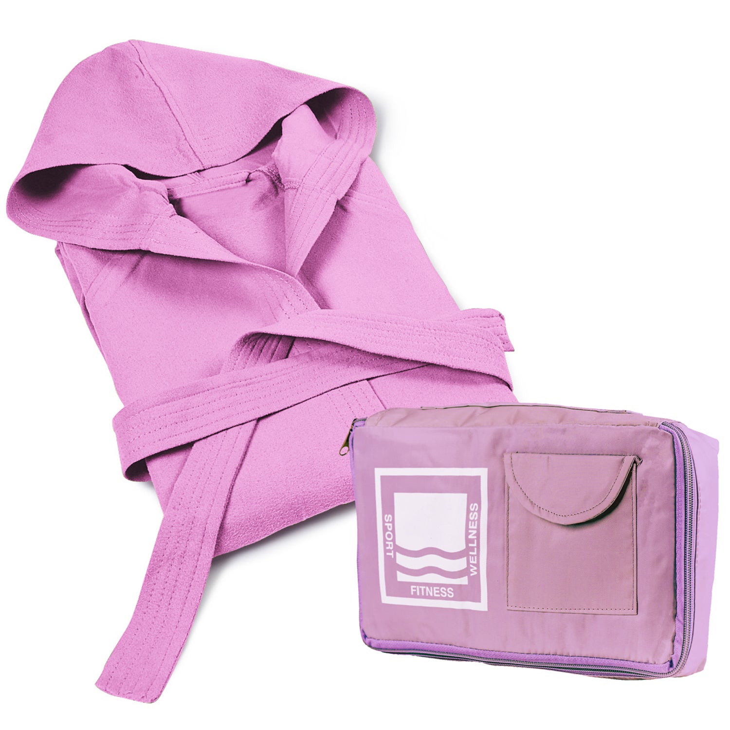 ACCAPPATOIO IN 100% MICROFIBRA CON CAPPUCCIO-UOMO E DONNA-CON