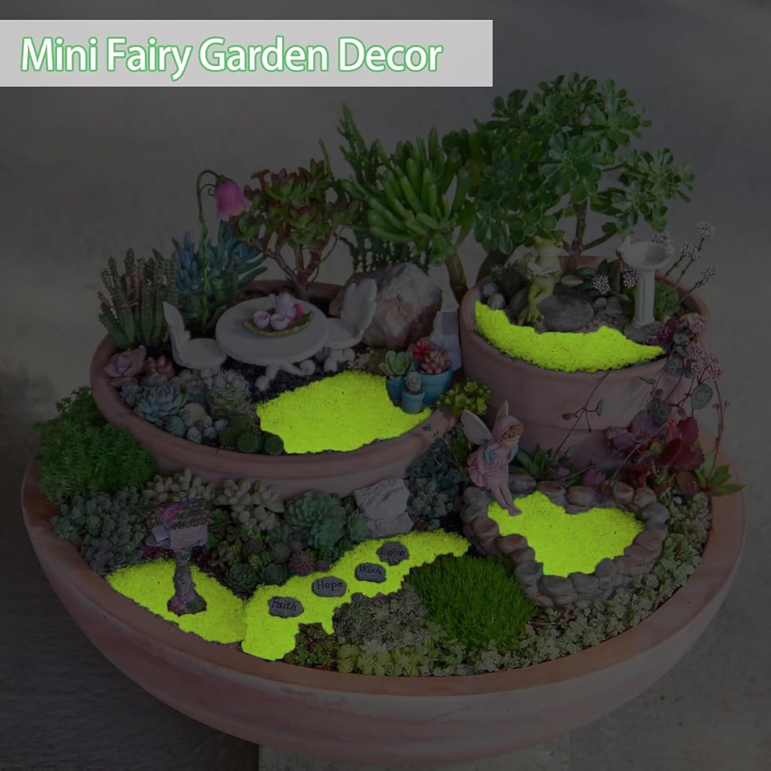 10&nbsp;000 piedras luminosas de colores de 3 a 5 mm,decorativas para jardín,piedras luminosas que brillan en la oscuridad. - 7